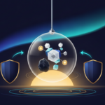 Aurora-style editorial cover illustrating: Understanding Crypto Risk and Volatility