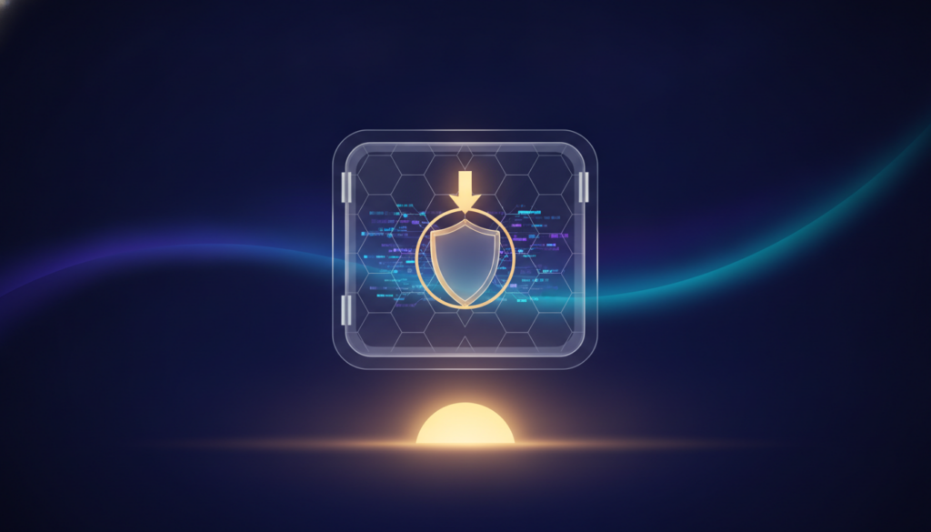 Aurora-style editorial cover illustrating: Crypto Security Tips: How to Stay Safe