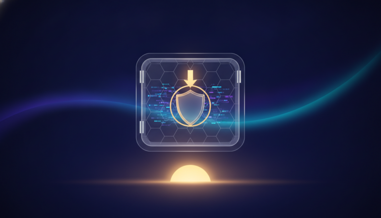 Aurora-style editorial cover illustrating: Crypto Security Tips: How to Stay Safe