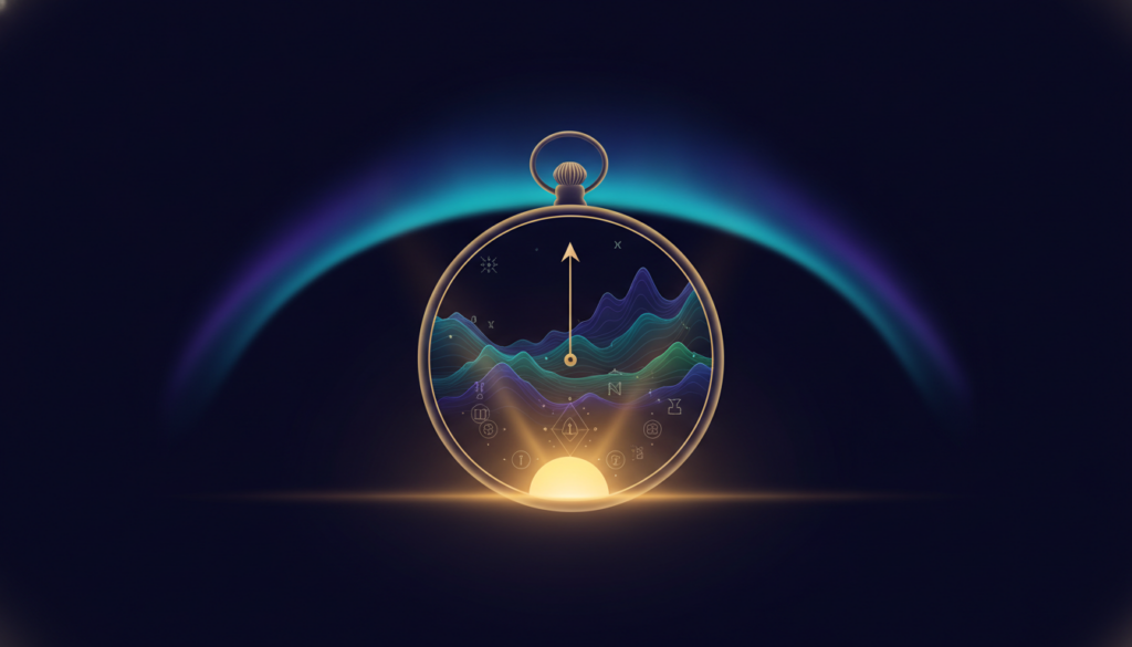 Aurora-style editorial cover illustrating: How to Read a Crypto Price Chart