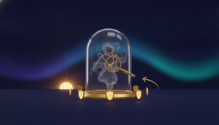 Aurora-style editorial cover illustrating: How to Spot and Avoid Crypto Scams