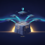 Aurora-style editorial cover illustrating: Layer 1 vs Layer 2 Explained