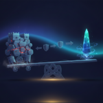 Aurora-style editorial cover illustrating: Proof of Work vs Proof of Stake