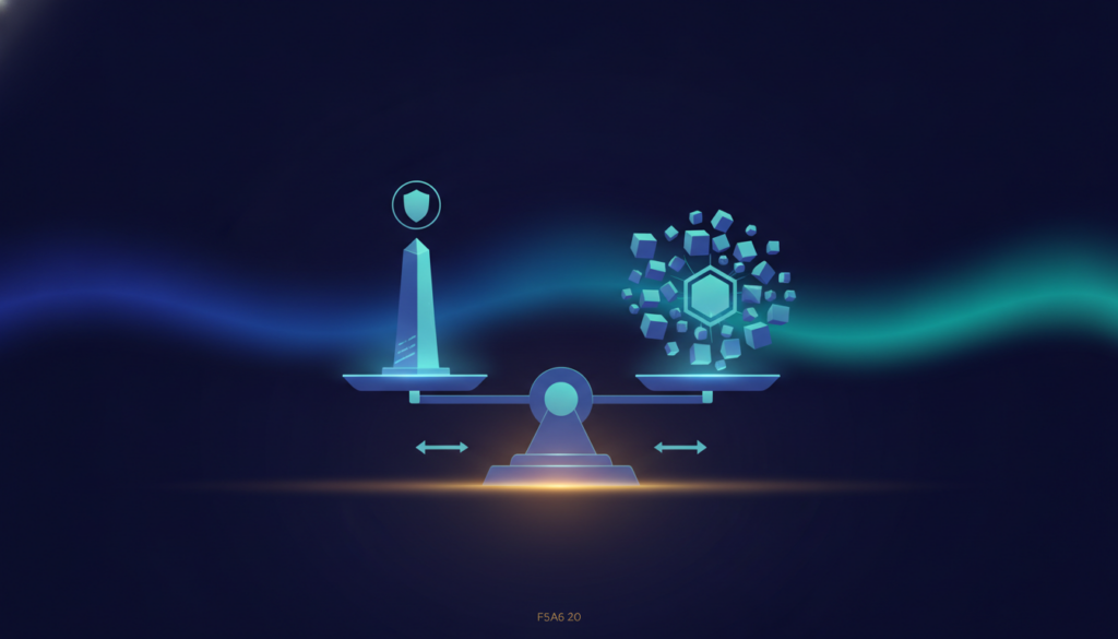 Aurora-style editorial cover illustrating: What Is a Crypto Exchange? Centralised vs Decentralised