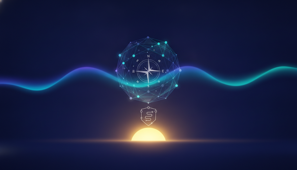Aurora-style editorial cover illustrating: What Is Bitcoin (BTC)? How It Works and Where to Track It