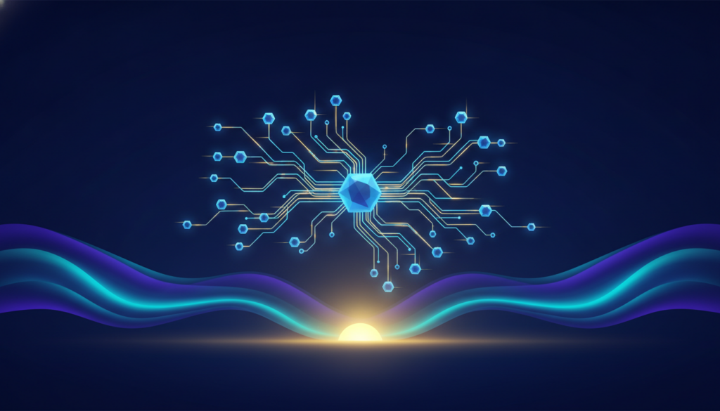Aurora-style editorial cover illustrating: What Is Bitcoin’s Lightning Network?