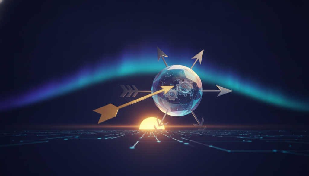 Aurora-style editorial cover illustrating: What Moves the Crypto Market?